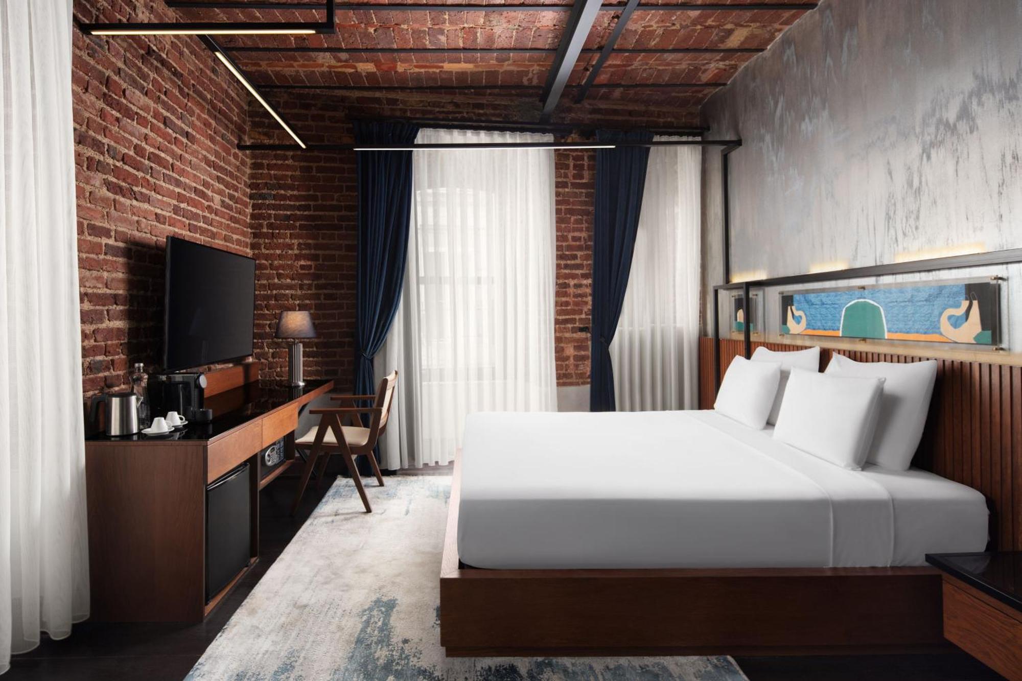 Decamondo Galata, A Tribute Portfolio Hotel Istanbul Eksteriør bilde A rendering of a guest room at the forthcoming Hotel Indigo in the South Loop.